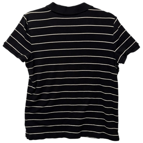 Lauren Ralph Lauren - Black Striped Polo Shirt - Classic Fit - 100% Cotton - XL - Picture 4 of 6